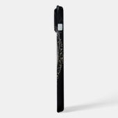 Cadre Orné Crâne Fantôme Gothique Noir Argent (Côté gauche)