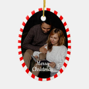 Cadre photo 2 mignon Ornement en céramique de Noël