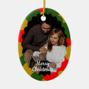 Cadre photo 2 Noël Ornement en céramique mignon