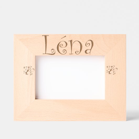 Cadre Photo à Poser "Léna" – Cadeau nouveau né (Recto)