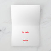 Cadre photo avec carte de vacances Snowman (Intérieur)