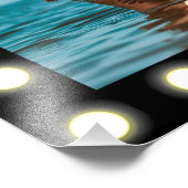 Cadre photo Carré noir moderne et élégant (Coin)