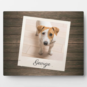 Cadre photo de compagnie en bois rustique Plaque p