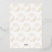 Cadre photo de vacances joyeuses avec papillon dor (Verso)