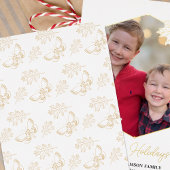 Cadre photo de vacances joyeuses avec papillon dor