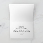 Cadre photo de vignes ornées ~ Carte Saint-Valenti (Intérieur)