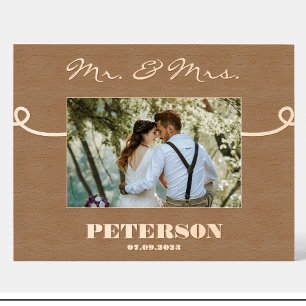 Cadre photo en bois personnalisé