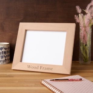 Cadre photo en bois personnalisé 10" x 8" gravé