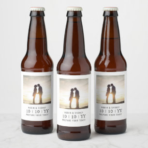 Cadre photo   Enregistrer La Date   Étiquette de b