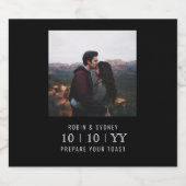 Cadre photo | Enregistrer La Date | Étiquette de b (Étiquettes simples)