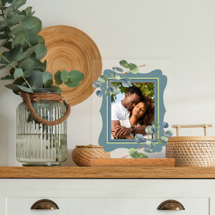 Cadre photo Eucalyptus Deco Bleu