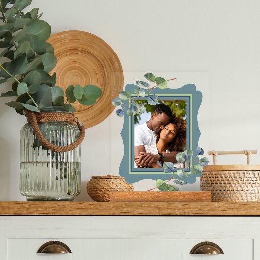 Cadre photo Eucalyptus Deco Bleu