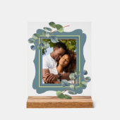 Cadre photo Eucalyptus Deco Bleu (Recto)