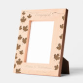Cadre photo fiançailles avec Feuille Keepsaké (Gauche)
