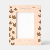 Cadre photo fiançailles avec Feuille Keepsaké (Recto)
