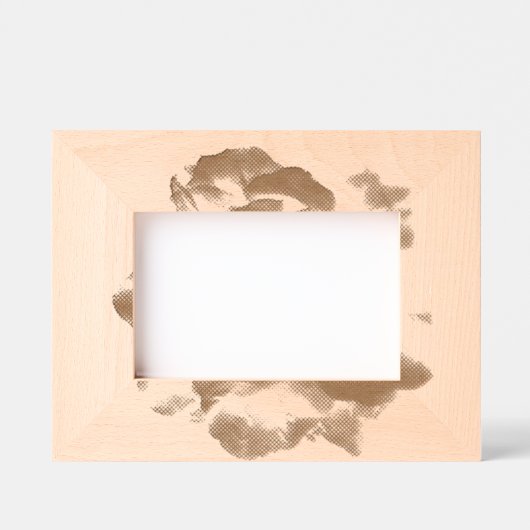 Cadre photo gravé au laser (Recto)