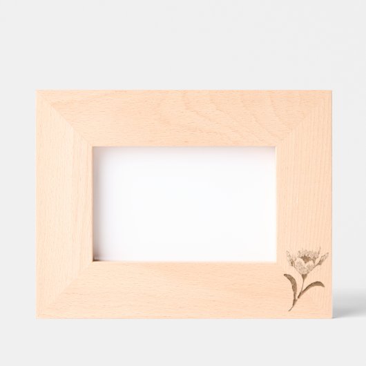 Cadre photo gravé au laser (Recto)