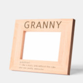 Cadre photo gravé laser Granny Definition (Gauche)