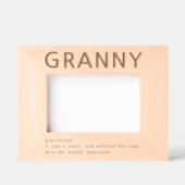 Cadre photo gravé laser Granny Definition (Recto)
