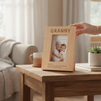 Cadre photo gravé laser Granny Definition