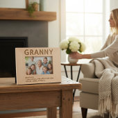 Cadre photo gravé laser Granny Definition