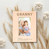 Cadre photo gravé laser Granny Definition