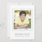 Cadre photo INVITATION 2020 GRAD vert menthe moder (Devant)