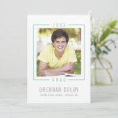 Cadre photo INVITATION 2020 GRAD vert menthe moder (Debout devant)