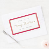 Cadre photo moderne Joyeux Étiquette de Noël (Enveloppe)