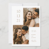 Cadre photo moderne plat Enregistrer la carte de d (Devant)