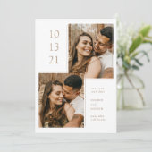 Cadre photo moderne plat Enregistrer la carte de d (Debout devant)