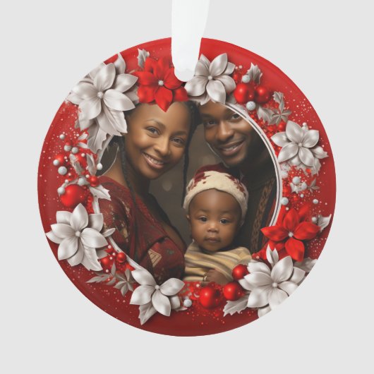Cadre photo Noël rouge (devant)