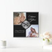 Cadre photo personnalisé 25e anniversaire Horloge (Maison)