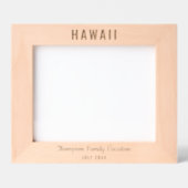 Cadre photo personnalisé avec texte gravé (Recto)