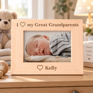 Cadre photo personnalisé pour arrière-grands-paren