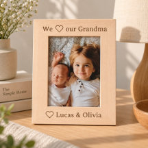 Cadre photo personnalisé pour grand-mère