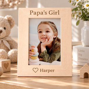 Cadre photo personnalisé pour la fille à Papa
