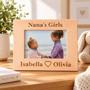 Cadre Photo Personnalisé pour les Filles de Nana