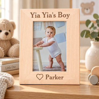 Cadre photo personnalisé pour Yia Yia