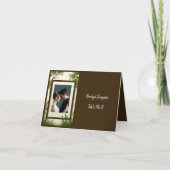 cadre photo rustique arbre carte assise simple (Devant)