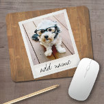 Cadre photo rustique avec Instagram Carré et bois<br><div class="desc">Un design vintage et tendance avec une bordure d'image rétro que vous pouvez ajouter votre selfie ou portrait préféré d'un ami. Utilisez une photo carré pour créer un cadeau unique et personnel ou garder le chiot hipster et faire un souvenir tendance. Si vous avez besoin d'ajuster les images, cliquez sur...</div>