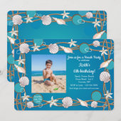 Cadre photo Sea Life Invitation (Devant / Derrière)