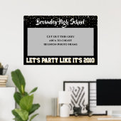 Cadre photo selfie de l'école Réunion Poster (Bureau à domicile)