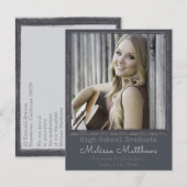 Cadre photo urbain moderne carte de vœux de fin d' (Devant / Derrière)