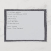 Cadre photo urbain moderne carte de vœux de fin d' (Dos)