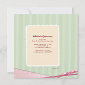 Cadre romantique Photo Invitation (Dos)