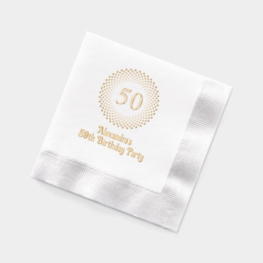 Cadre rond à points modernes pour fête d'anniversa (Gauche)