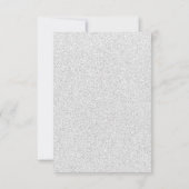 Cadre scintillant blanc et sarcelle - Invitation à (Dos)