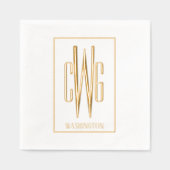 Cadre simple 3 Lettre initiale Monogramme Nom #4 (Recto)