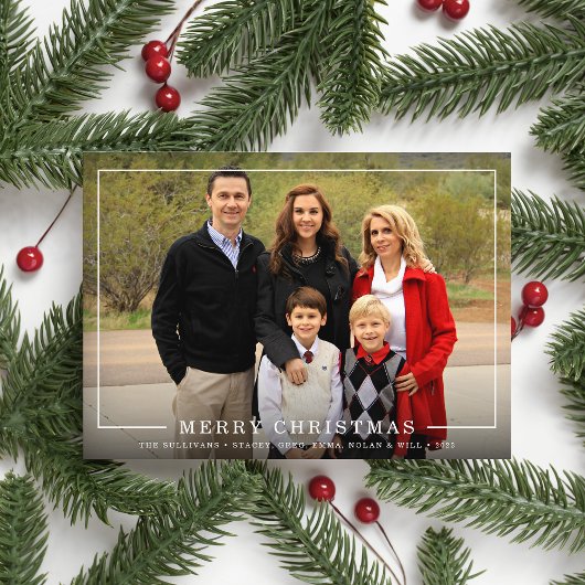 Cadre simple | Carte photo de vacances